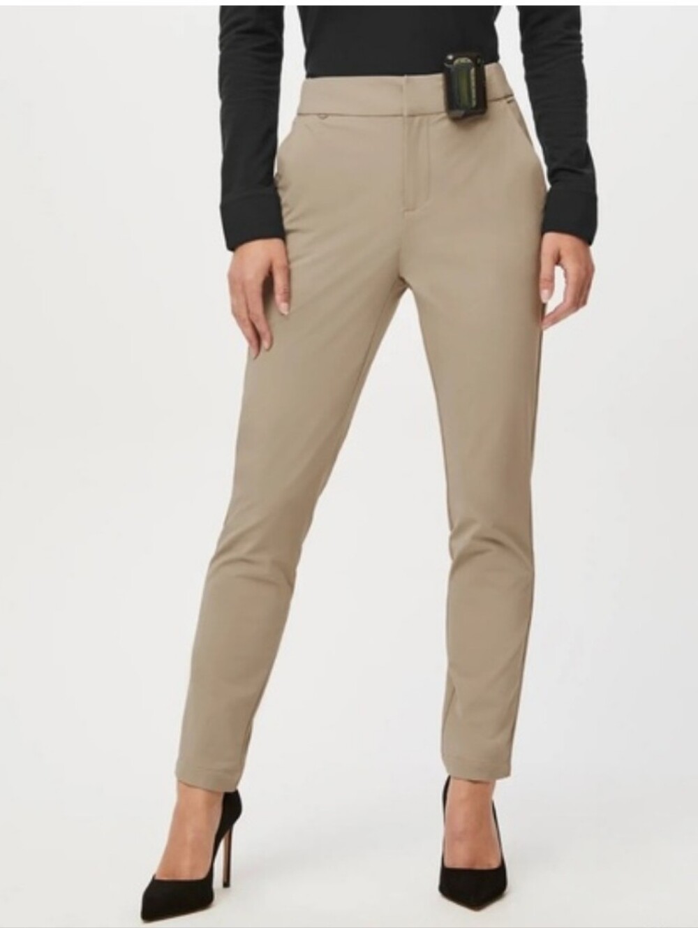 Figs FIGSPRO Skinny Zip Fly Trouser Twill Khaki Women's Medium Healthcare